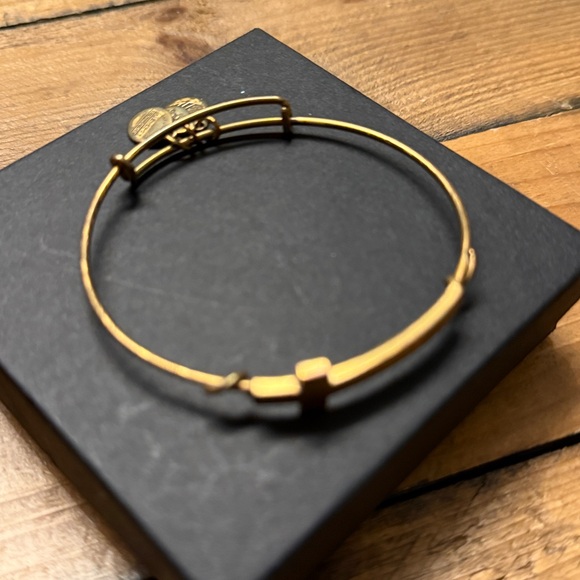 Alex and Ani Rose Gold Cross Charm Bracelet and beaded bracelet set - Picture 3 of 7